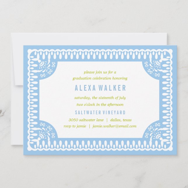 Invitation Fiesta Olé de l'obtention du diplôme | de (Devant)