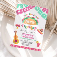 Fiesta rose moderne Taco mardi 2e anniversaire