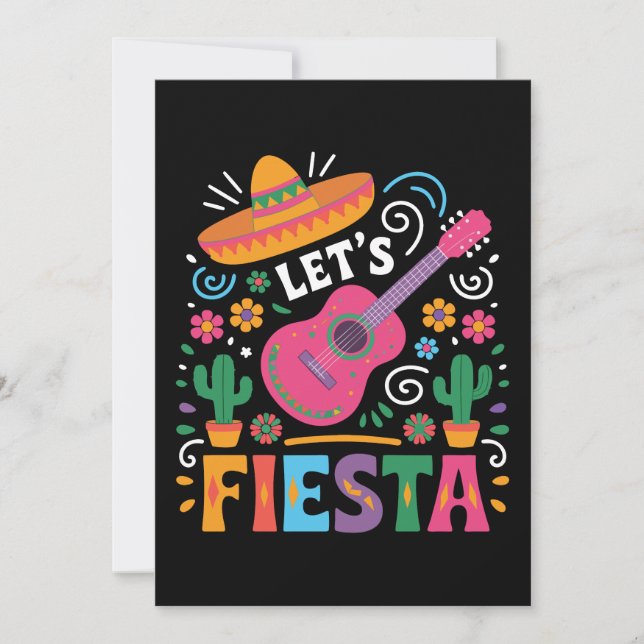 Invitation Fiesta - Style Fête Mexicaine (Devant)