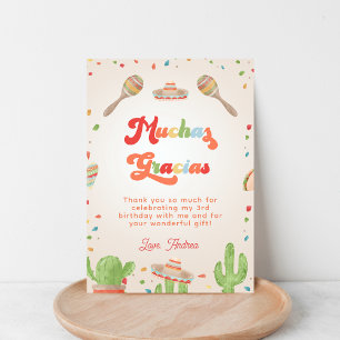 Invitation Fiesta Super colorée Enfant Anniversaire Muchas Gr