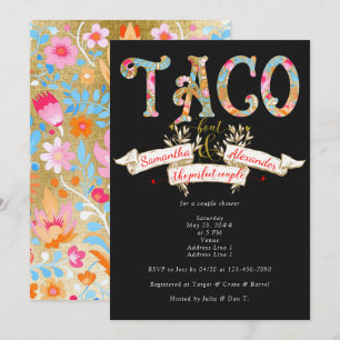 Invitation Fiesta Taco Bout Amour Parfait Couple Couple Douch