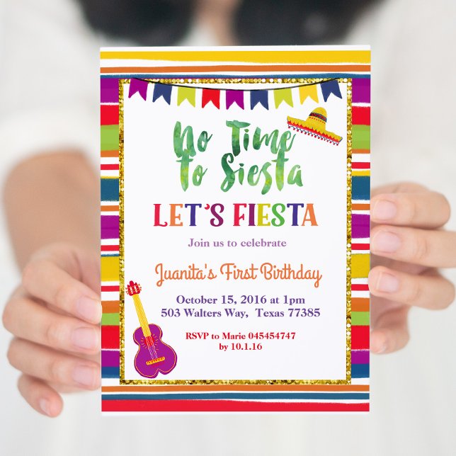 Invitation Fiesta Taco pour 5 ans (Créateur téléchargé)
