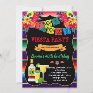 Invitation Fiesta tequila