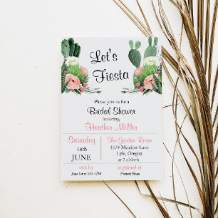 Invitation Fiesta Watercolor Bridal Shower