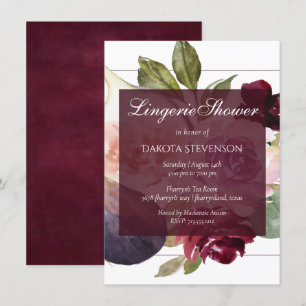 Invitation Figues florissantes   Rustic Fruit Moody Lingerie 
