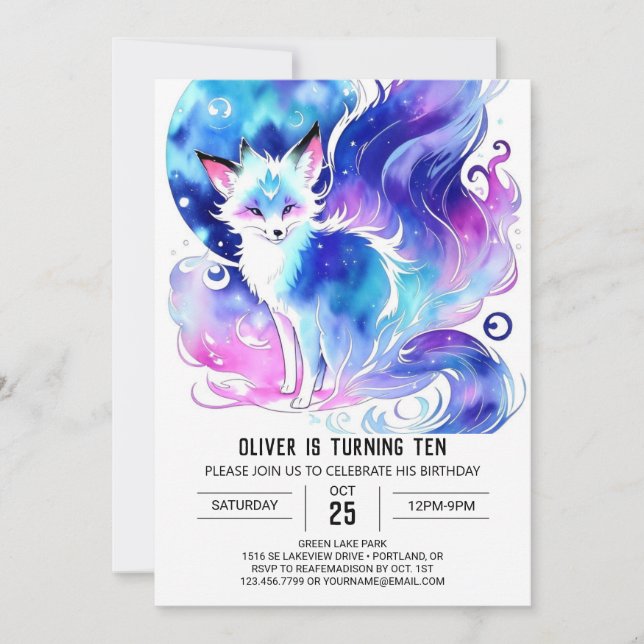 Invitation Fil d'Anniversaire Personnalisé (Devant)