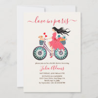 Fille à bicyclette Tomates de pompes Bridal Shower