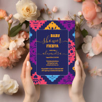 Fille Baby shower Floral Mexicaine Vibrant