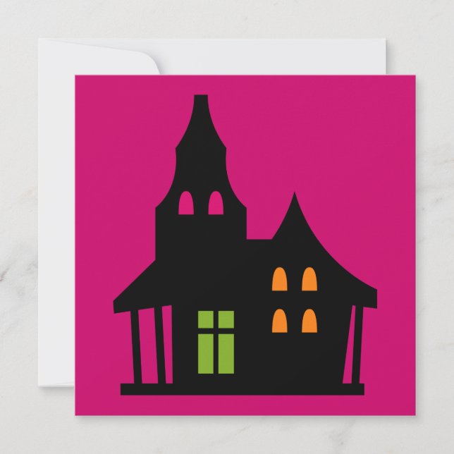 Invitation Fille blonde de sorcière d'anniversaire de (Devant)