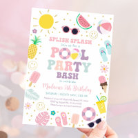 Fille Boho Hippie Pool Party Anniversaire