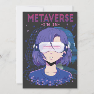 Invitation Fille d'anime lunettes de réalité virtuelle Invita