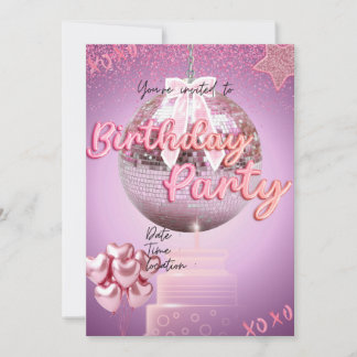 Invitation Fille d'anniversaire