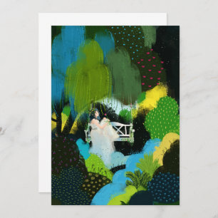 Invitation Fille dans le saule