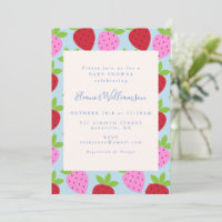 Fille de Baby Shower Rose à la Fraise Prépa en Gra