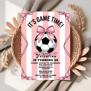 Invitation Fille de jour de match de football Rose Bow