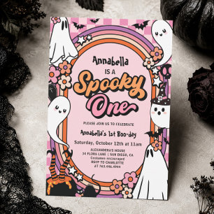 Invitation Fille de la fête d'anniversaire Halloween Spooky O