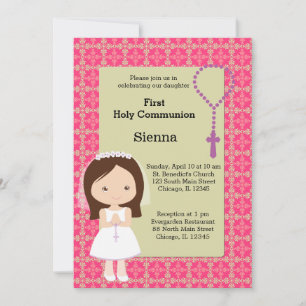 Invitation Fille de la Sainte Communion