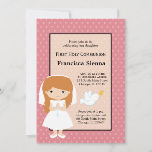 Invitation Fille de la Sainte Communion * Choisissez votre co