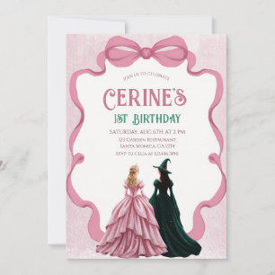 Invitation Fille de sorcières Anniversaire Fête Magique
