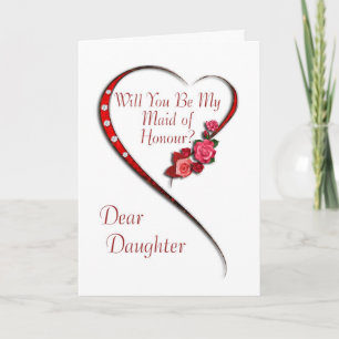 Invitation Fille, domestique de tourbillonnement de coeur