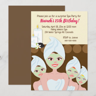 Invitation Fille/femmes d'invitations de fête d'anniversaire
