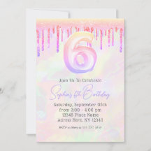 Fille Holographique Parties scintillant rose goutt