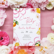 Fille Lemon Ciao Baby Shower Italien pour Bébé Fil