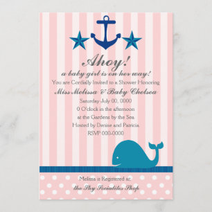 Invitation Fille nautique