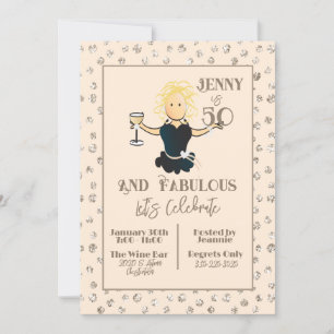 Invitation Fille Parties scintillant étincelle drôle pour son