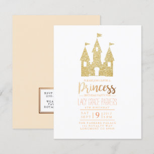 Invitation Fille princesse Anniversaire   Parti à thème