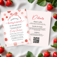Fille QR Code Berry Sweet All in One Baby shower