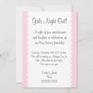 Invitation Fille Rose Bébé Soirée entre Filles