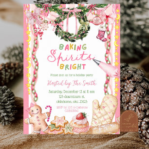 Invitation Fille Rose Esprits de Cuisson Fantaisistes Vacance