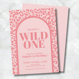 Invitation Fille Sauvageonne Anniversaire Party