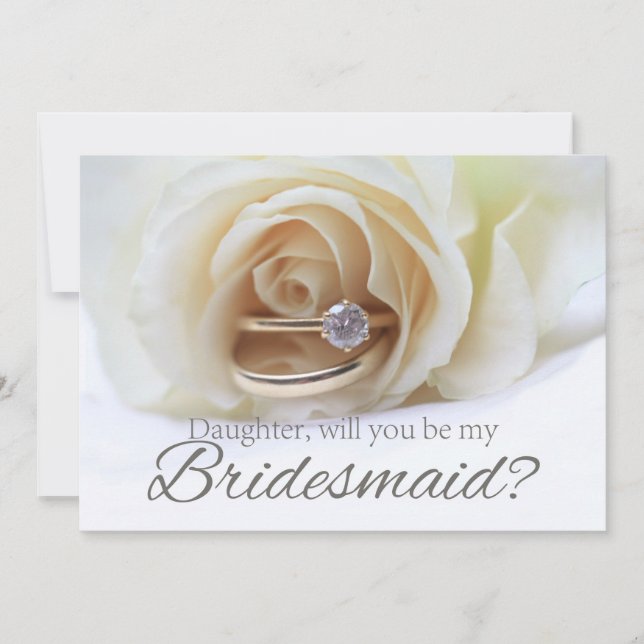 Invitation Fille S'il vous plaît être Bridesmaid (Devant)