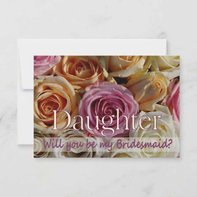 Invitation Fille S'il vous plaît être Bridesmaid (Devant)
