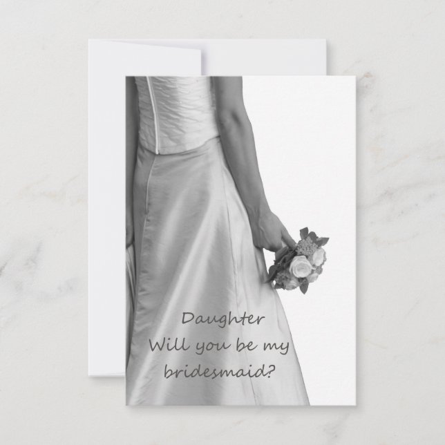 Invitation Fille S'il vous plaît être Bridesmaid (Devant)