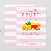 Fille Tropicale 2e anniversaire Deux Twotti Frutti