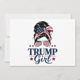 Invitation Fille Trump Bun Méssy Trump 2024 Élection Américai