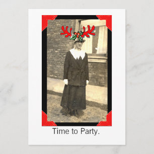 Invitation Fille Vintage