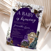 Fille Violette Gothique Baby Shower Halloween