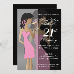 Invitation Filles Anniversaire ou Bachelorette Bash