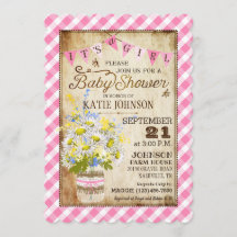 Filles de campagne En vichy vérifier le Baby showe
