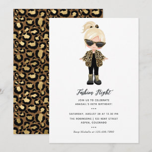 Invitation Filles Fashion Night Party