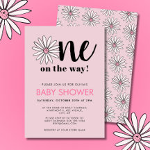 Filles modernes Baby shower Daisy Floral