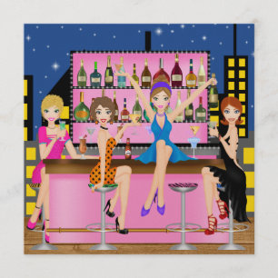 Invitation Filles Night Out - Bachelorette - SRF