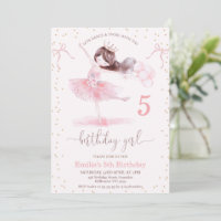 Filles Pink Dance Twirl avec Anniversaire Fille An