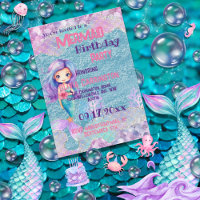 Filles rose violet Parties scintillant sirène fête