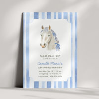 Filles Saddup Preppy Pony Horse Stripe Anniversair