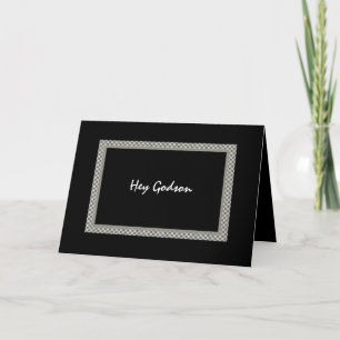 Invitation FILLEUL - Sois mon garçon d'honneur - Damier